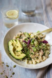 Salade minute de thon quinoa et pommes